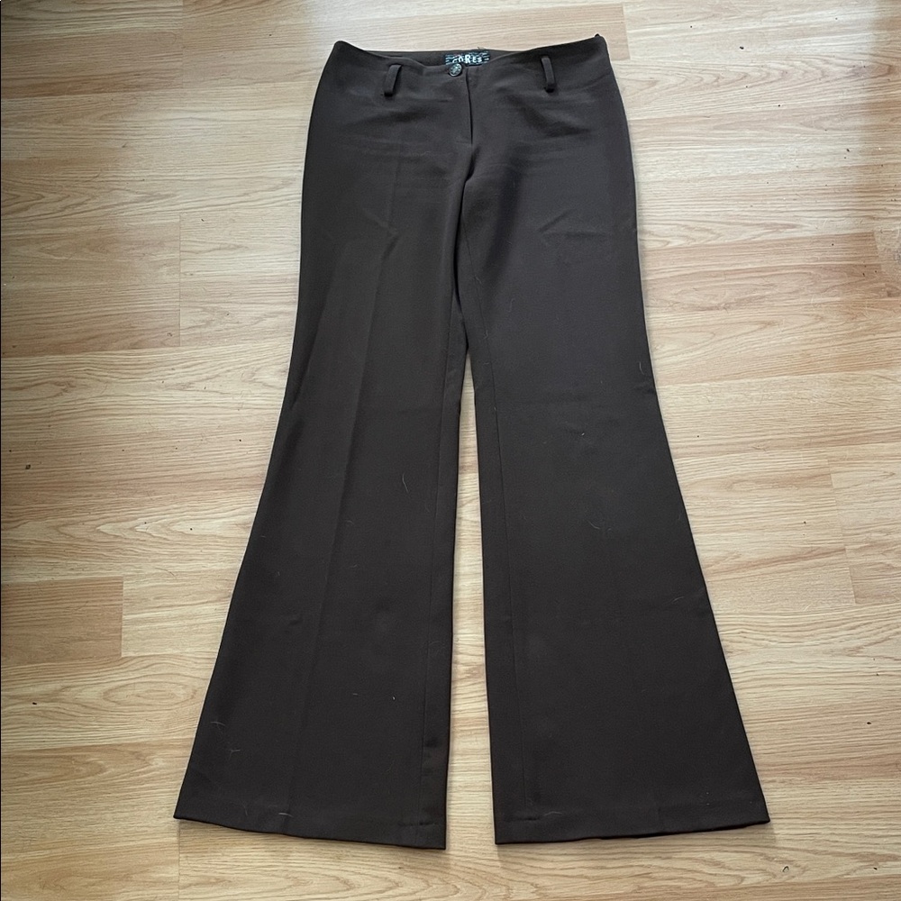 Vintage Brown Flared Trousers